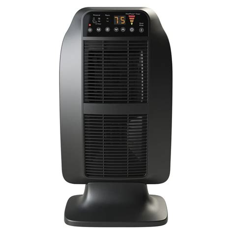 The Honeywell Deluxe EnergySmart® Heater comes equipped with two heat settings, a programmable thermostat and a series of safety features outlined in the Honeywell Safety Matters Program. User friendly controls, efficient heating and a focused attention on safety make this an extremely versatile heater suitable for personal to small room settings..