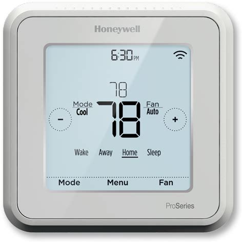 The Honeywell Honey T6 Pro Smart Thermostat helps you save energy and maintain your preferred home temperature. It has a simple touchscreen display, knows when you are home or away and adjusts accordingly, and allows you control your thermostat from anywhere using your phone or tablet. Before ordering, please confirm system compatibility.