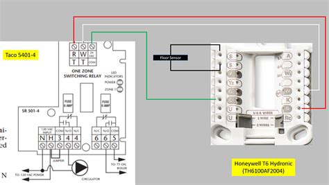 Older Honeywell Thermostat Wiring Diagrams. ... When heat is called for, the R&Y open and the R & W (white wire) closes. I bought a Honeywell T6 Pro Z-Wave, thinking I had a three wire "Series 20" system. Wrong. It will power open the zone valve, closing R&W, but when upper temp limit is reached, no apparent way to close R&Y. .... 