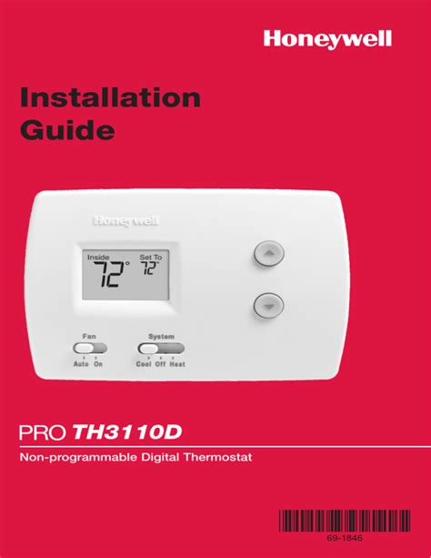 Honeywell TH6110D1005/U Wall Thermostat. Specifications. Product Dimensions ‎39.37 x 39.37 x 39.37 inches; Item Weight ‎0.05 Kilograms; Temperature Ranges Heat: 40° to 90°F (4.5° to 32°C) Cool: 50° to 99°F (10° to 37°C) Operating Ambient Temperature 32° to 120°F (0° to 48.9°C) Shipping Temperature-20° to 120°F (-28.9° to 48.9°C). 