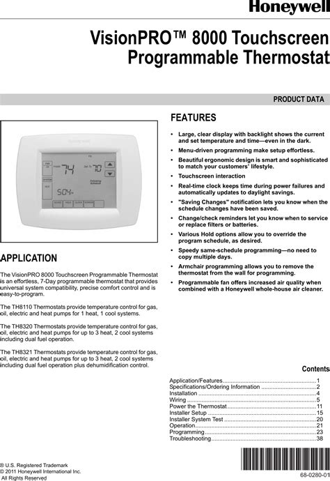 Honeywell th8110 visionpro touchscreen thermostat manual. - Automotive paint handbook paint technology for auto enthusiasts and body shop professionals.