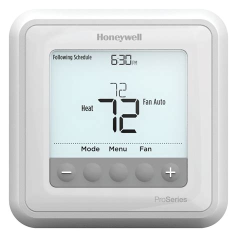 Honeywell thermostat auto change from heat to cool. Smart Response Learning. The T6 Pro 7-Day Programmable Thermostat learns your heating and cooling cycle times to deliver the right temperature when you want it. With precise temperature control, the thermostat can automatically change from heating to cooling to help maintain the temperature you like most. Intuitive Design. 