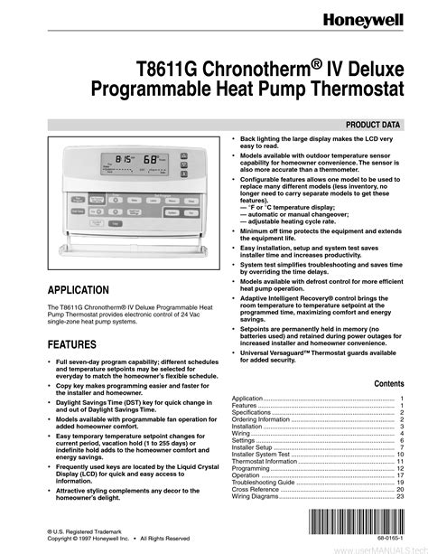 Honeywell thermostat chronotherm iv owners manual. - Biomeasurement a students guide to biological statistics.