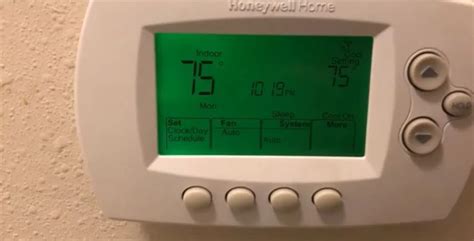 Honeywell thermostat following schedule recovery. Manually turn the temperature up, or down to the desired setting, then press the 'Hold' button once. The word 'hold', or 'permanent hold', or something similar should appear on the digital thermostat. Here is the permanent hold option on the Honeywell smart home thermostat. If you hit 'run schedule' it's going to follow the ... 