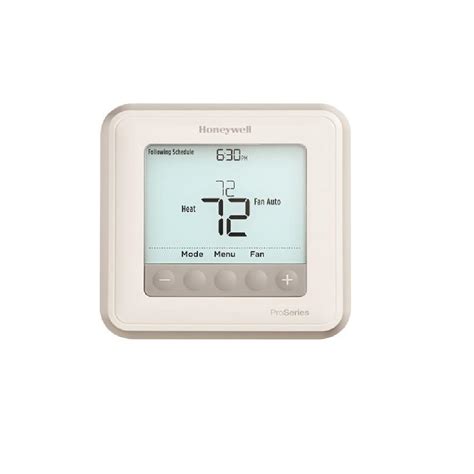 Honeywell thermostat t6 manual. From programmable thermostats to non-programmable thermostats, ... Pro 2000 Horizontal Programmable Thermostat Support; T6 Pro Smart Thermostat Support; T5/T5+ Smart Thermostat Support; Offers toggle menu. ... Take control of your home comfort and save on energy costs with a Honeywell Home thermostat from Resideo. 