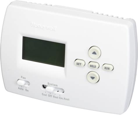 Operating Your Thermostat Honeywell T6811DP08/T6812DP08. Power On/Off Slide the POWER switch thermostat will enter the On/Off mode. Fan Switch Slide the FAN switch to select Fan mode Low, Med, High. System Mode Setting Press the MODE button to choose Heat, Cool or Vent. In ventilation mode, only the fan will operate.. 