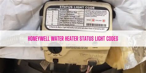 Honeywell water heater status light off. Updated December 20, 2023. If your Honeywell water heater is flashing the status light 5 times, it means the temperature sensor has failed. It can be because of various issues, such as dirt or sediment buildup, a loose wire connection, a defective sensor, etc. And no matter the cause, fixing the issue as soon as possible is more important. 