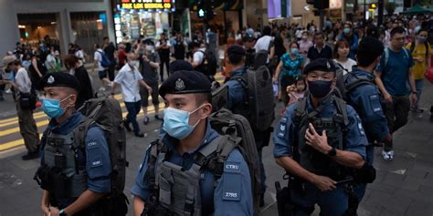 Hong Kong police arrest 4 men accused of supporting people overseas endangering national security
