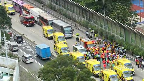 Hong Kong traffic accident leaves some 70 people injured