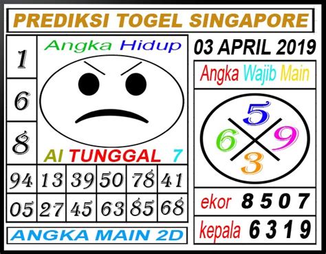 Hongkong rabu 10 04 2019. Daftar togel singapor yang.