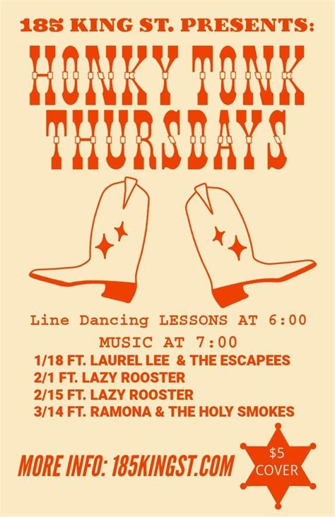 Honky Tonk Thursdays with Live Music & Dancing on 04/20/2024 - Floyd …