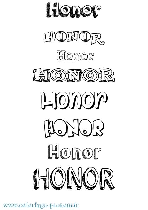 Honor Coloring Pages