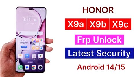 Honor x9c frp.  same method also working all honor models.  Find Avoid being locked out o...
