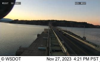 The Hood Canal Bridge is a floating bridge that is supported by 