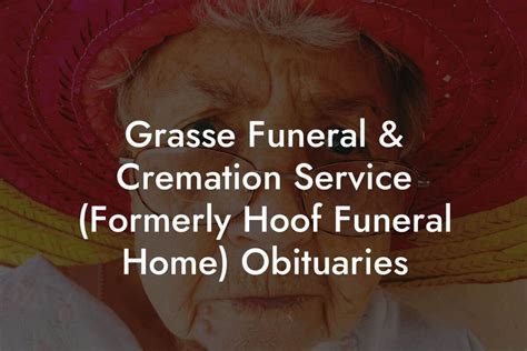 Hoof funeral home obituary. hooffuneralhome.com 