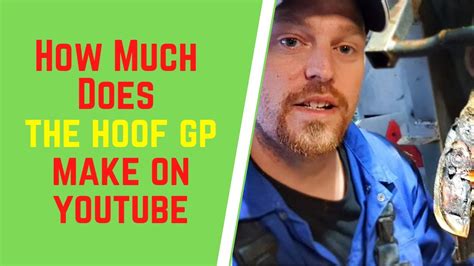 Hoof gp net worth. The money that the hoof gp makes on youtube is based on the ads on his videos. the hoof gp's earnings 2020 and 2021 are discussed within this video. The … 