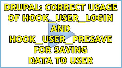 Hook_user_login drupal 10.  When a user logs in, which function is called...