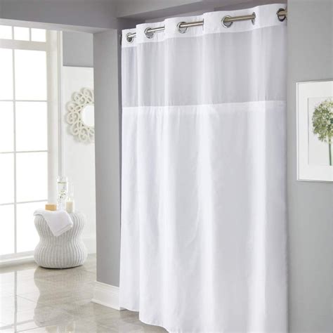 Hookless White Shower Curtains & Shower Liners - Wayfair