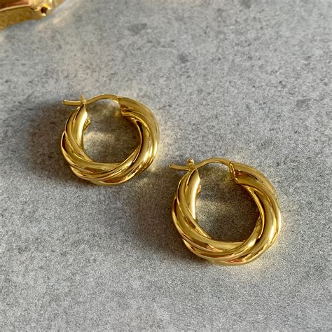 Hoops - Gold & Diamond Hoops FreshTrends