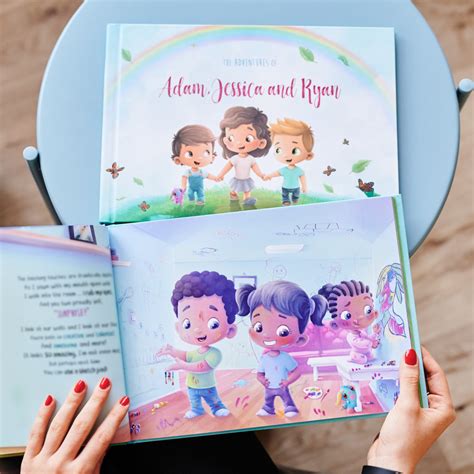 From you or the kids. In this personalized book, two siblin