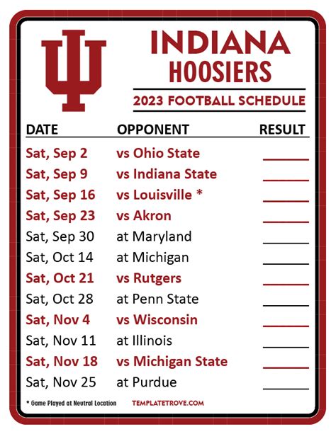 The official 2023 Women's Volleyball schedule for the Indiana University Hoosiers. ... 2023 Volleyball Schedule. Indiana University. vs. Illinois. Wednesday, October 25. .