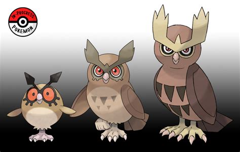 Hoothoot pokemon evolution.  Hoothoot evolves into Noctowl at Lv.  (Fo...