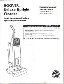 Hoover deluxe upright vacuum cleaner owners manual. - Ford sapphire 2 0 gli workshop manual.