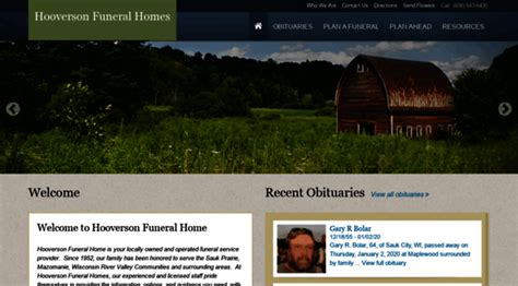 Hooverson funeral homes.  Find information about local funeral View The ...