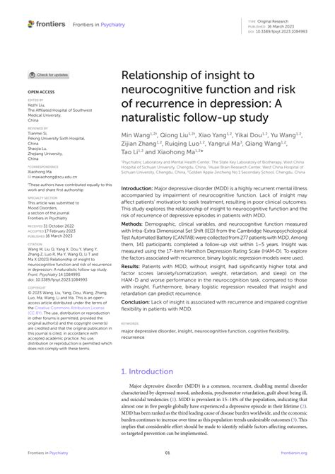 Hopelessness, neurocognitive function, and insight in …