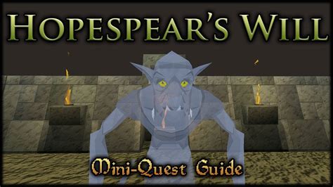 Hopespear (known simply as ghost in-game) is the name of an ancient goblin prophet who fought alongside the Narogoshuun tribe at the Battle of Plain of Mud in the Fourth Age.. 