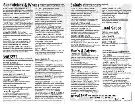 Hops And Drops Menu With Prices