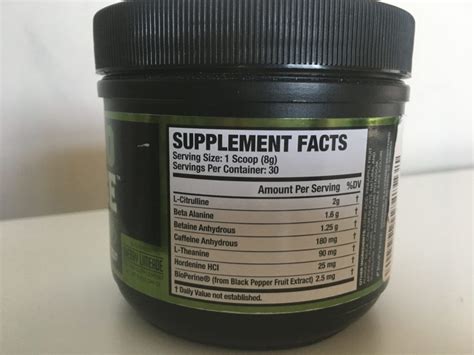 Hordenine pre workout. .  ...