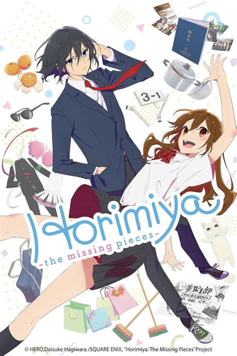 Horimiya the missing pieces. An anime television series adaptation of Horimiya produced by CloverWorks aired from January to April 2021. A live-action film and TV drama adaptation premiered in February … 