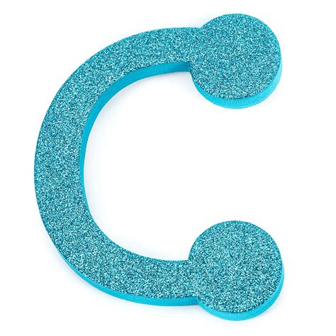 Horizon Group USA Foam Large Glitter C Letter, 1 Each