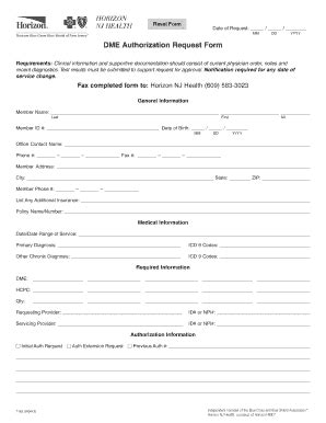 Horizon bcbsnj prior authorization. Inquiry / Request. Prescription Drug Mail Order. Reimbursement / Payment. Frequently Used Forms. Miscellaneous. W9 Form-Dental. W9 Form-Medical. COVID-19. Stay informed. 