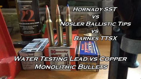 Hornady ELD-Match vs Nosler Ballistic Tips on water jugs