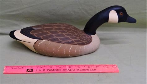 Hornick Bros Canada Goose Decoy Signed & Dated 1987 eBay