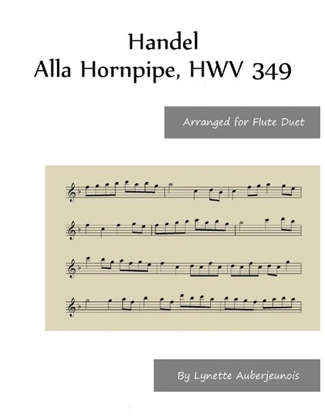 Hornpipe / Handel by Alla Breve Flute & Guitar Duo