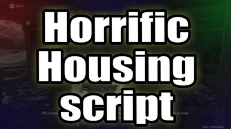 Horrific housing script. Things To Know About Horrific housing script. 