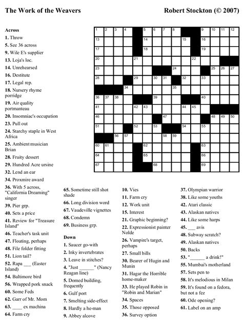 Horror short story - 34 answers Crossword Clues