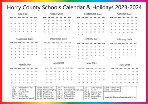 Horry County Schools Calendar 2024 2024 - Recette 2024