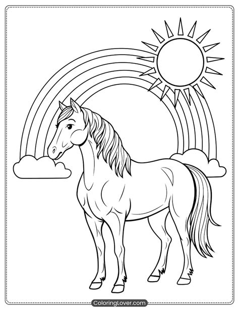 Horse Coloring Image