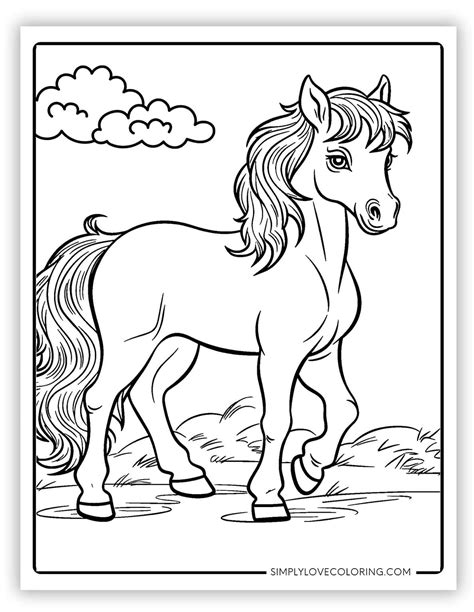 Horse Coloring Shee