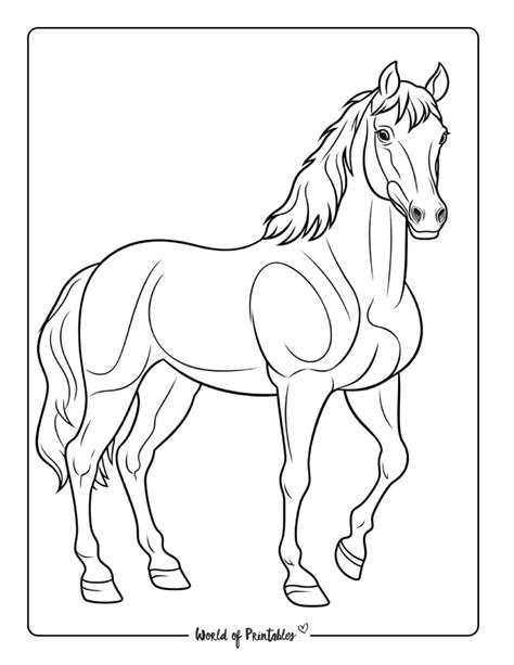 Horse Coloring Sheets To Prin