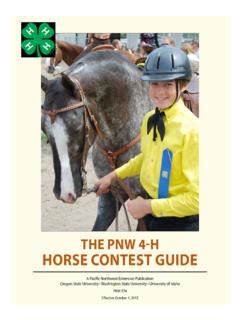 Horse Contest Guide - Oregon State University