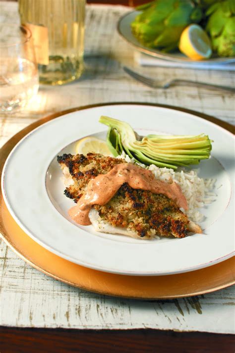 Horseradish-Crusted Whitefish with Rémoulade Recipe