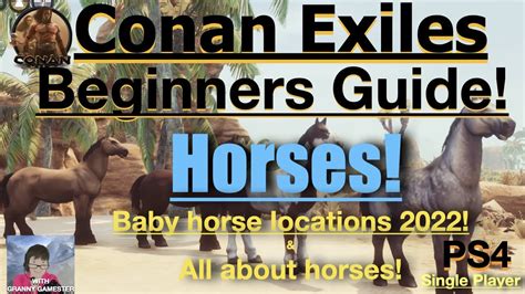 Where to find horses or foals in Conan Exiles Isle of Siptah 2021. 