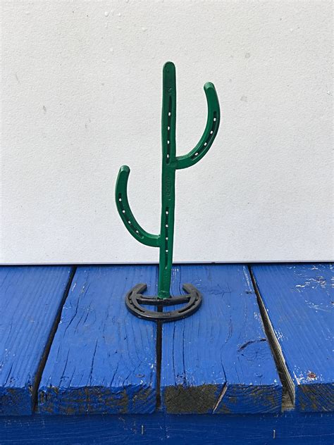 Horseshoe art cactus. May 16, 2023 - Cactus yard art. With stake or without. 
