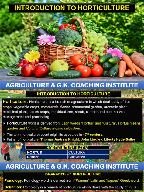 Horticulture programs.  About Program Program Overview Introduction to the BS in Horticulture...