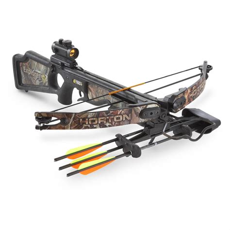 Horton 150 crossbow. Shooting the Horton Summit 150. A crossbow in the Horton tradition on accuracy and proven in-the-field performance. It has a list of top-grade features matched with an affordable price. The... 